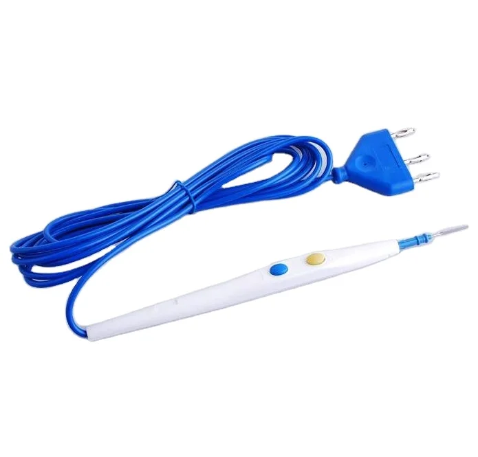 Surgical Medical Hand Control Disposable Electrosurgical ESU Pencil PVC Cable Use in Hospital