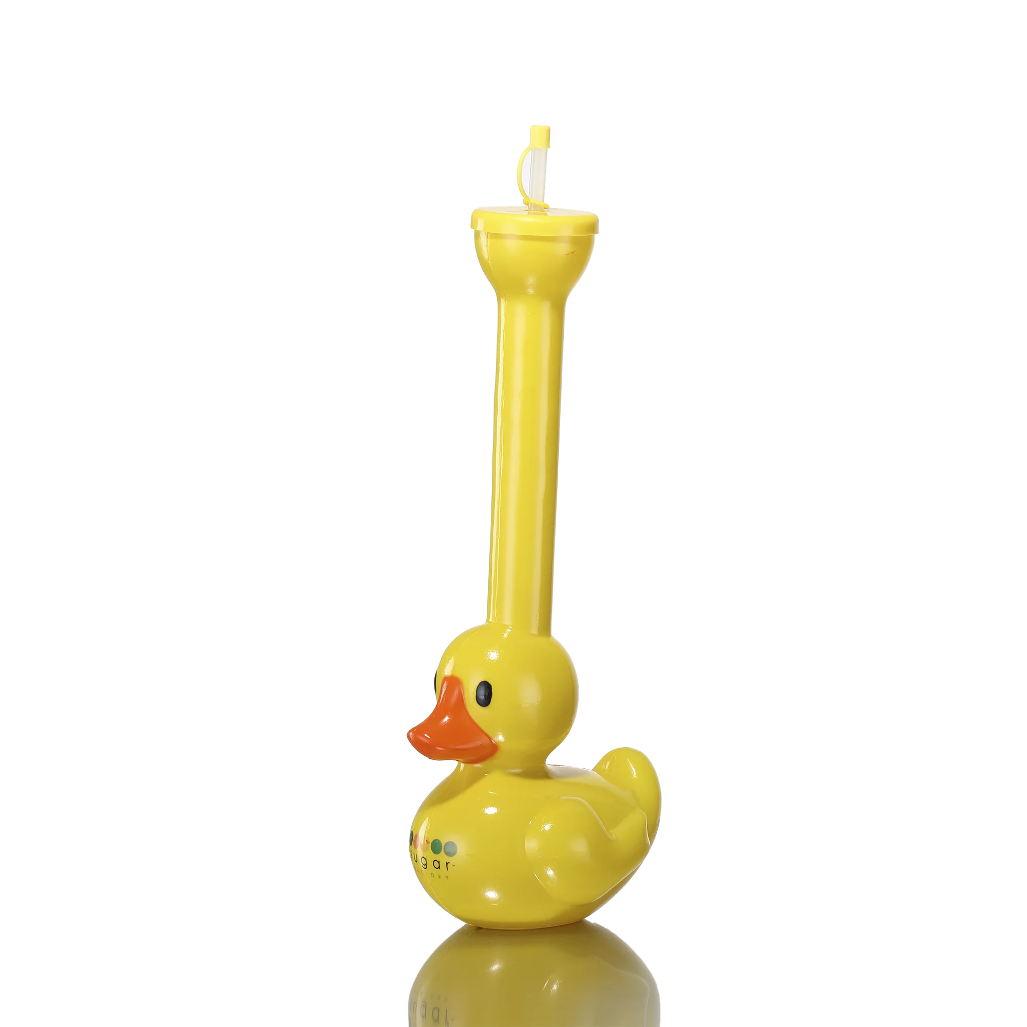 Plastic Yellow Duck Yard Cup Party  Long Neck Slush Cups Big Size Drinking Slush Bottle