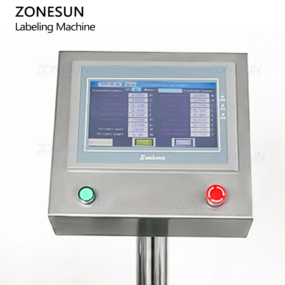 ZONESUN ZS-TB550V Fixed Point Automatic stickers Irregular Polygonal Hexagonal Bottles Labeling machine