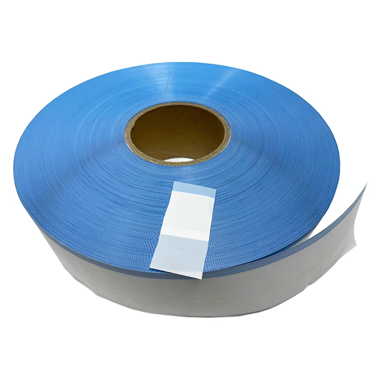 Лидер продаж силиконовая боковая клейкая лента с голубыми краями из ПП одноразовая для подгузников рулон сырья изготовления детских взрослых