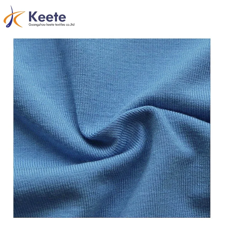 Крашеная Ткань Джерси для нижнего белья, бамбуковое углеродное волокно, Органическая хлопчатобумажная ткань для детей