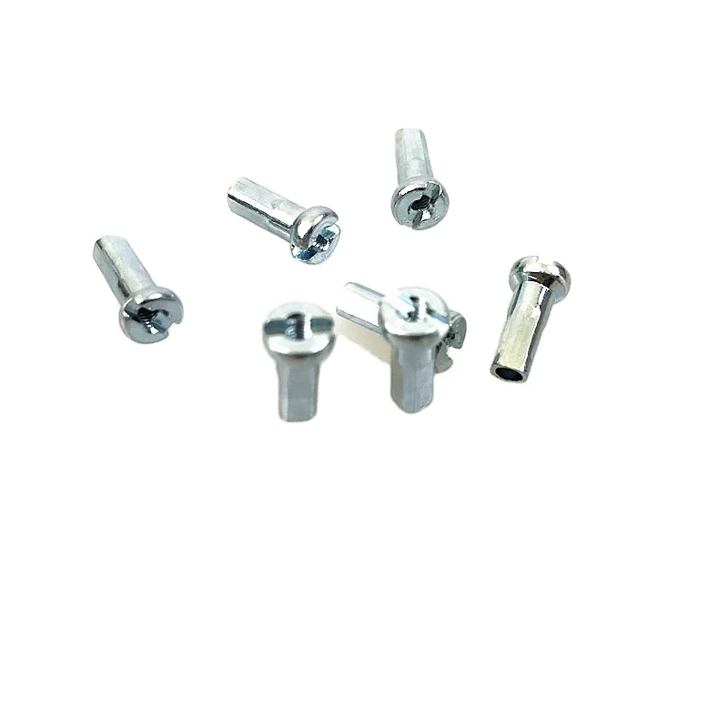 mountain bike spoke nipples 14G 12mm UCP silver spoke nipples