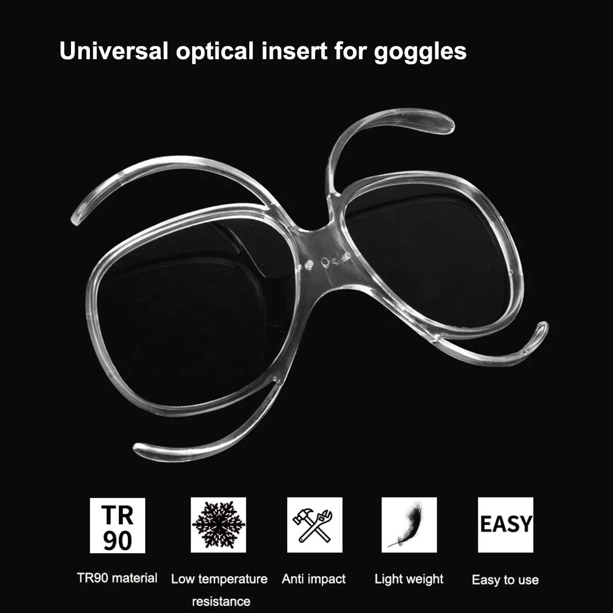 Hot Sale RX Frame for Goggles Flexible TR90 Ski Goggles Optical Insert RX Insert