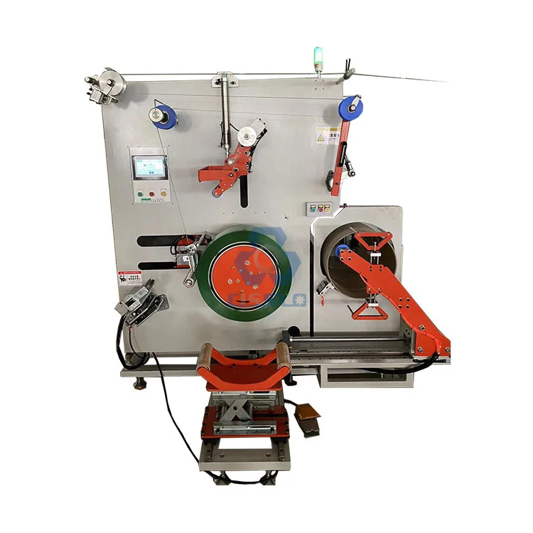 Full Automatic Polyester Polypropylene PET PP PLC Controlled Strapping Band Roll Winding Machine