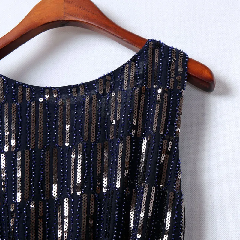 Высококачественное женское элегантное платье YIZHIQIU с блестками, Короткие вечерние платья с длинным рукавом и вырезом