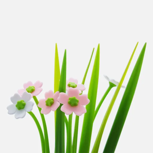 Creative Silicone  grass leaf pen ball point pen  can Custom  logo