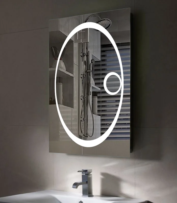 Smart Bathroom Accessories LED Bathroom Mirror Light With Magnifier