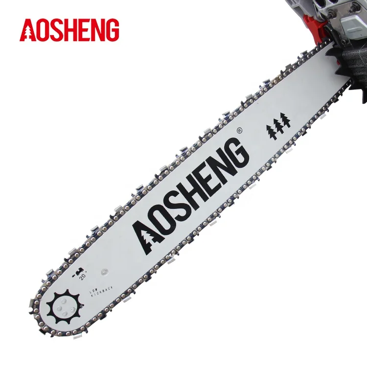 AOSHENG chainsaw blue 45cc petrol garden low noise chainsaw made in china