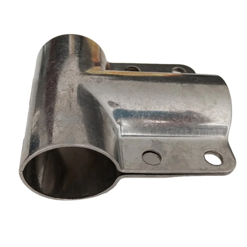 custom made stainless steel T joint end pipe clamp Chain link Fence Clamp for t-ing into a pipe