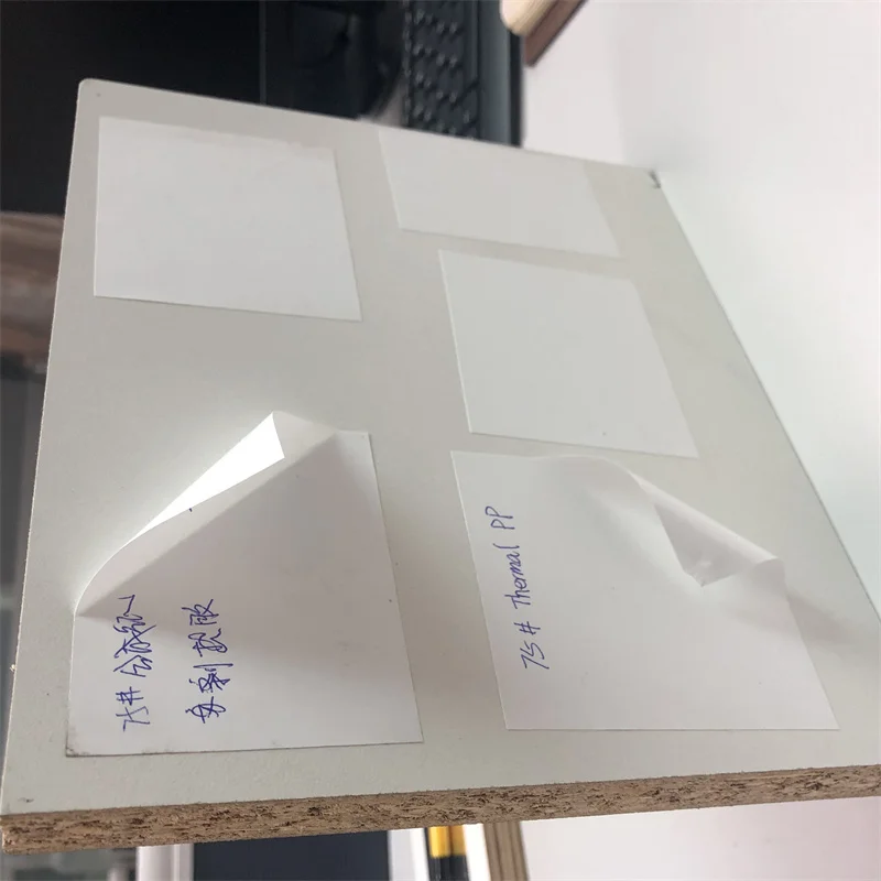 Self adhesive Packaging Labels Heat Resistant Adhesive Vinyl Roll Removable paper for label printing