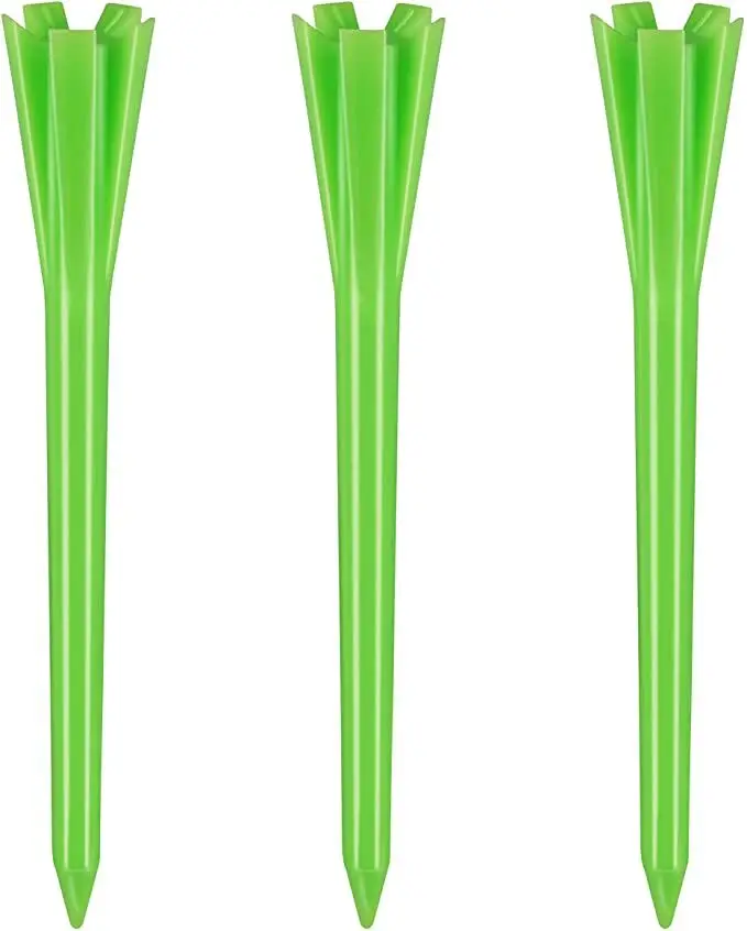 3-1/4 Inch  5 Prongs Plastic Tees Side Durable Tees Reduce Friction Golf Tees for Golf Ac