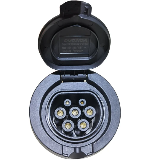 Тип 2 гнездо IP65 32A evse гнездо ТРЕХФАЗНЫЕ 4 полюса