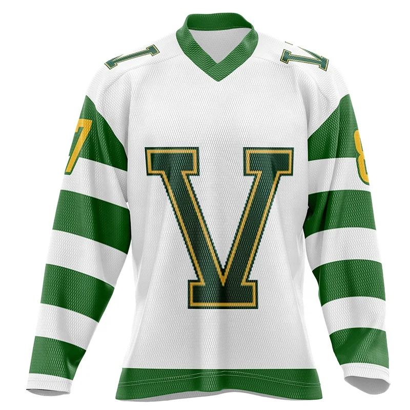 OEM design pattern funny hockey uniform personalized custom team logo embroidery hockey uniform