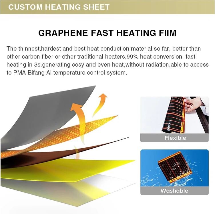 Best Gift 5V smart lamb wool usb graphene battery powered heating pillow electric heating seat cushion