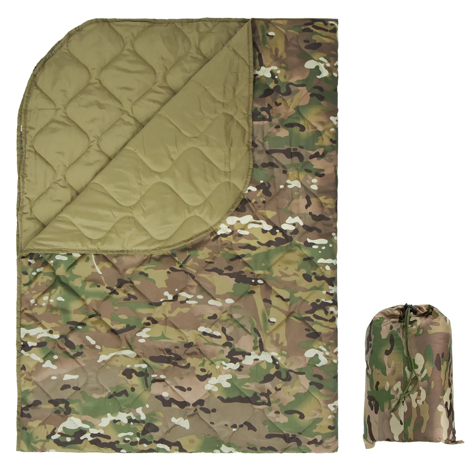 Multifunctional Outdoor Camping Emergency Folding Mat Camouflage Quilt Nap Blanket Warm Insulation Moisture Mat