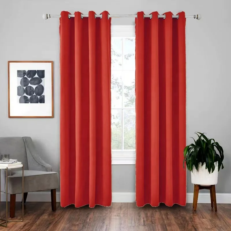 OWENIE Hot Sale Polyester Thermal Insulated Window Treatment Blackout for Bedroom and Living Room curtains Hotel Window Curtains