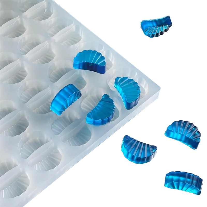 wholesale gummie silicone chocolate candle molds 3d gummy ice resin molds silicone rubber