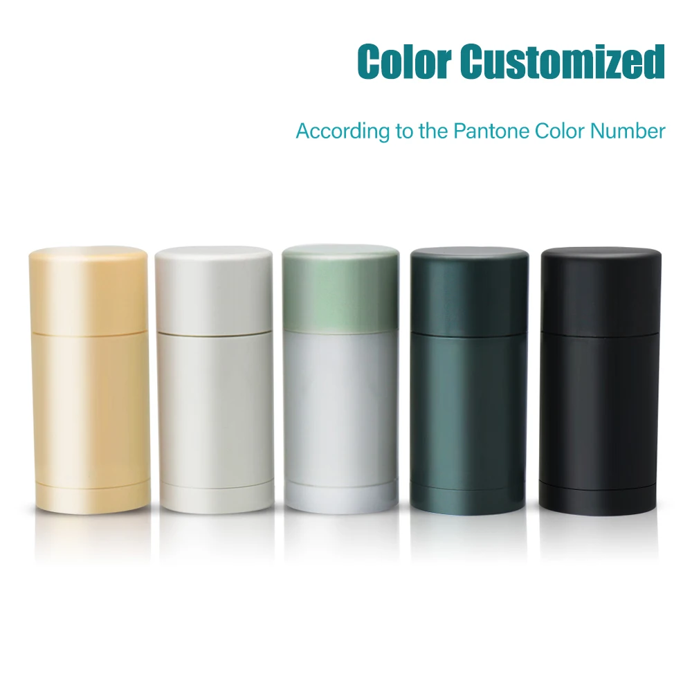 Custom Color ABS PP PCR Empty Sustainable 30g 50g 75g Yellow Deodorant Stick Container Packaging