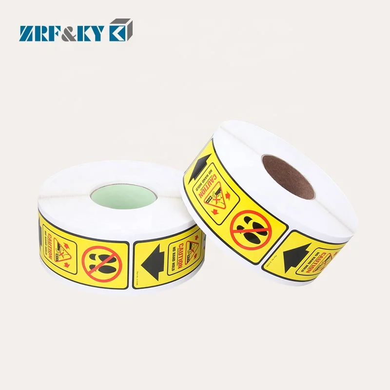 
Customized Waterproof Cheap Printed Warning Safety Signs Label Stickers 