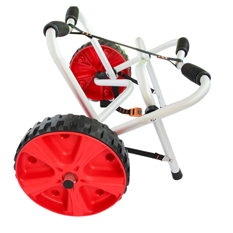 
Kayak Trolley Aluminium frame Boat Folding Beach Trolley Foldable Beach SUP Surfboard Collapsible Canoe Kayak Cart 