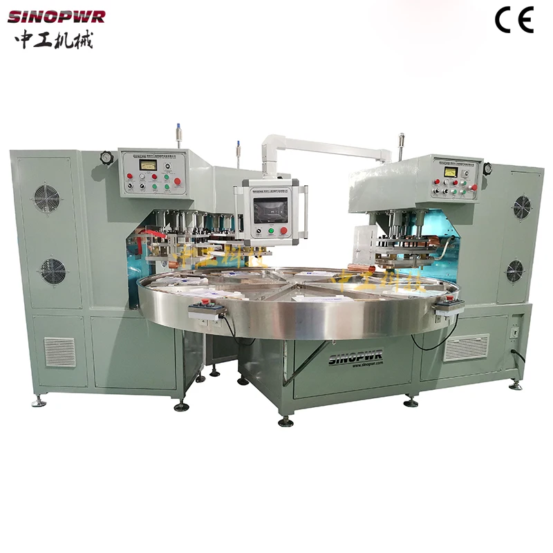 Multi heads rotary plate high frequency plastic welding machine blood bag welding machine