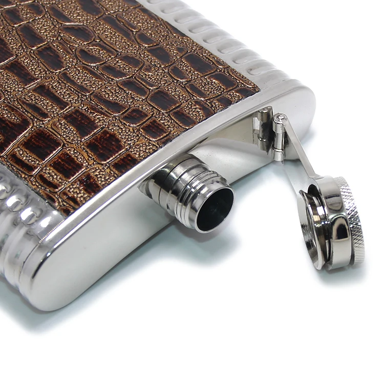 180ml Portable Mini Metal Hip Flask Wine Pot Alcohol Flask Liquor Whiskey Bottle Travel Picnic Stainless Steel 6oz Hip Flask