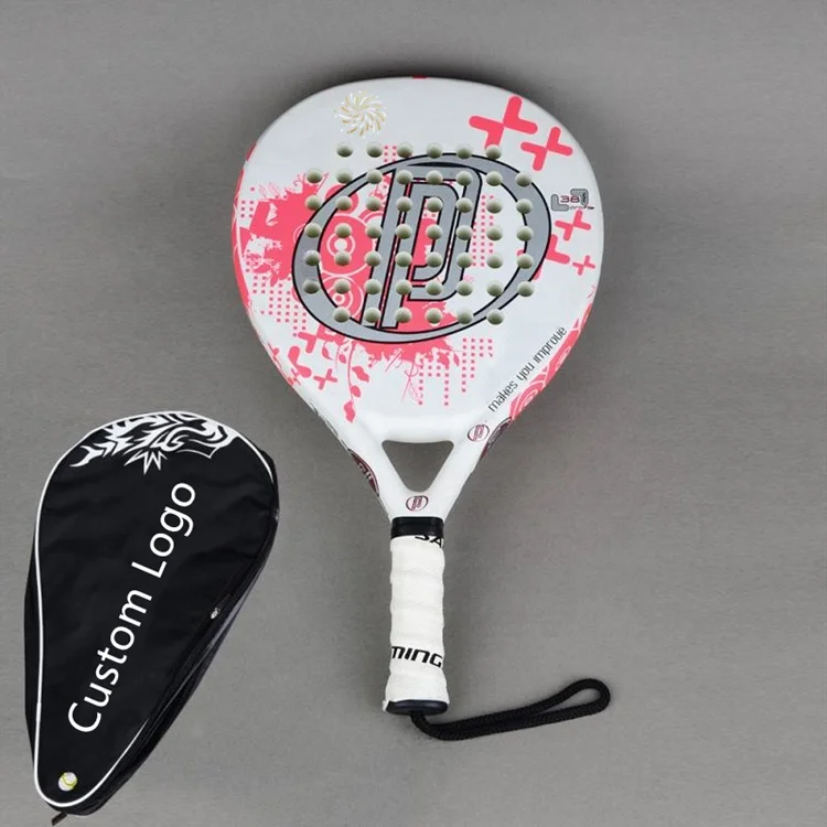 Profesional Customized Design Lightweight Carbon Fiber Beach Tennis Racket Tennis Padel Racket