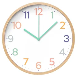 Hot Sale 10inch modern nordic custom wooden wall clock home decoration