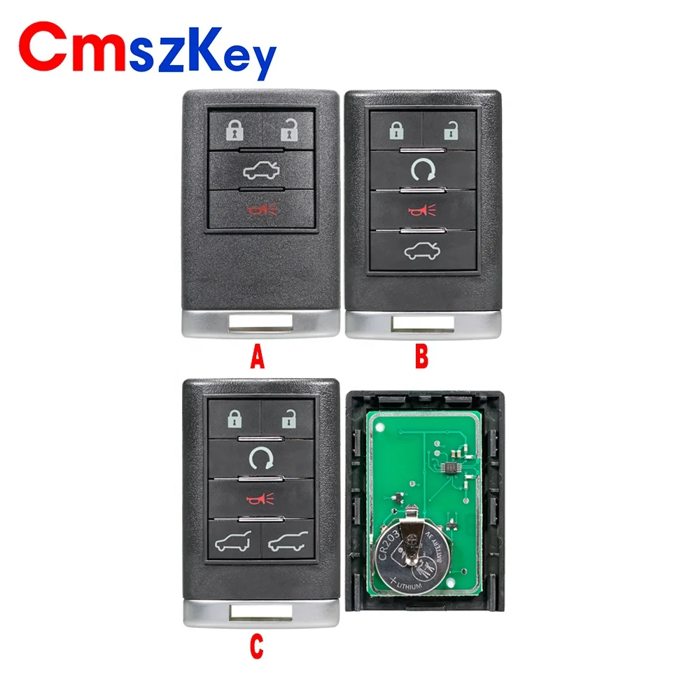 For 2008 2009 2010 2011 Cadillac STS DTS CTS SRX ESCALADE  4B 5B  6B Remote Key  Fob 315Mhz OUC6000066