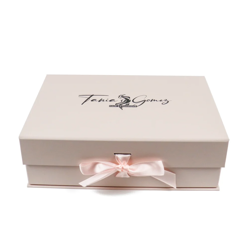 regalos personalizados magnetic paperboard caja para ropa wedding return bridesmaid gifts karton packaging box with satin ribbon