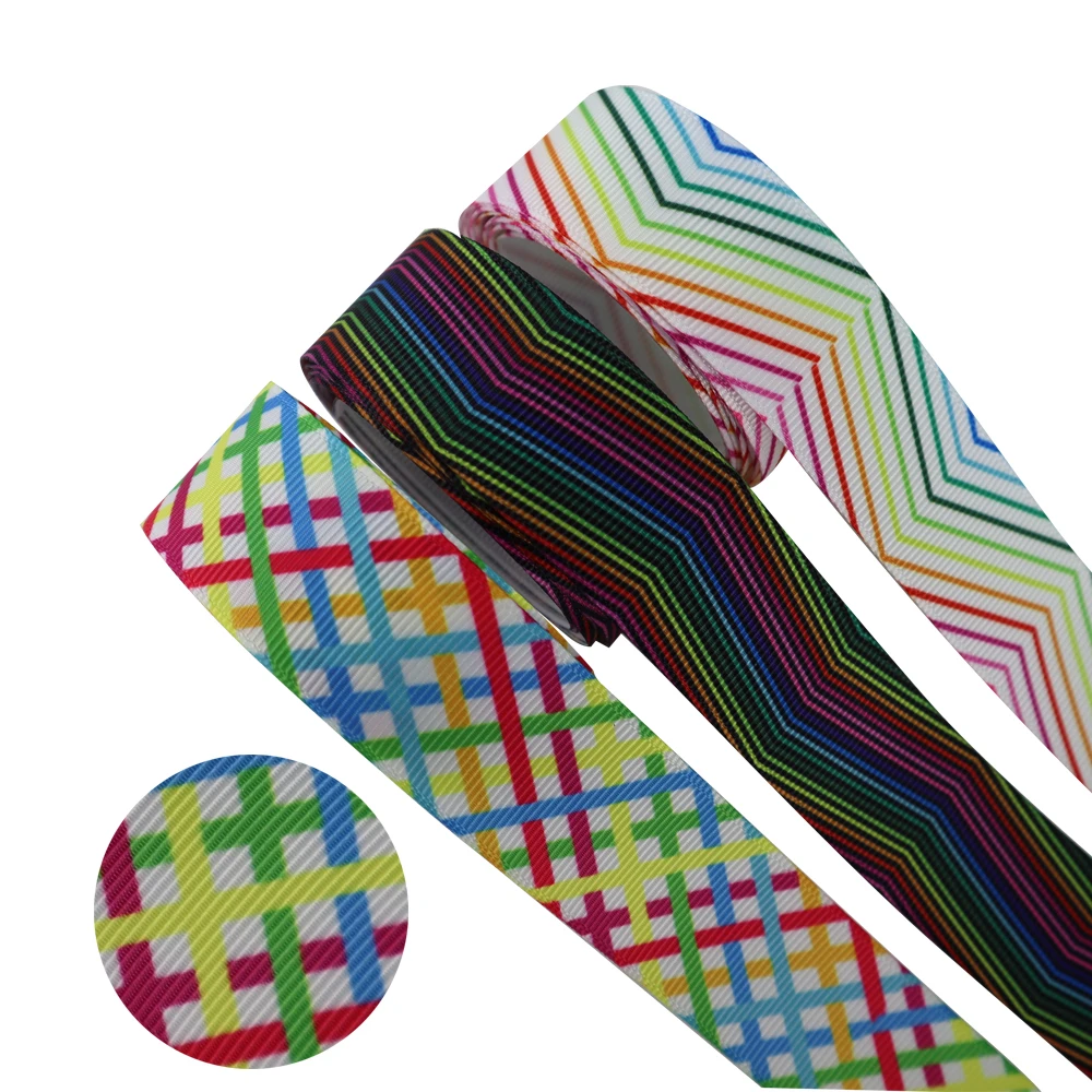 
colorful twill stripe grosgrain ribbon for medal 