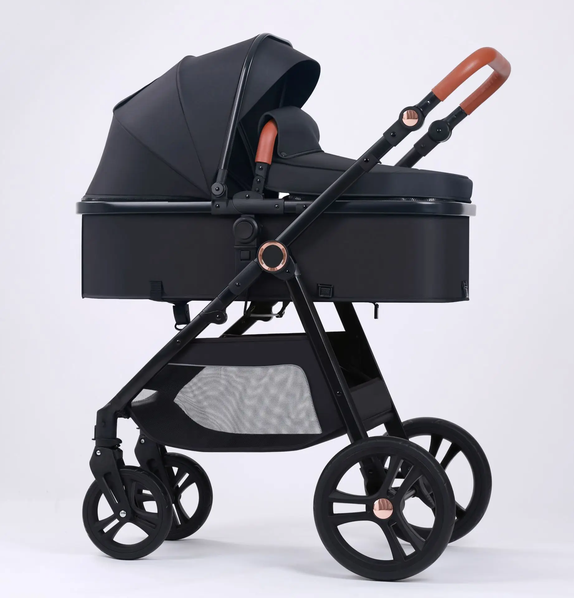 Portable Baby Carriage 2 In 1 Folding Baby Prams Aluminum Frame Foldable Baby Carriage For Travel