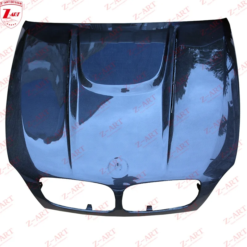 Z-ART 2008-2013 X5 X6 Carbon Engine Bonnet for BMW E71 X6 Carbon Fiber Engine Cover for BMW E70 X5 Carbon Fiber Engine Hood