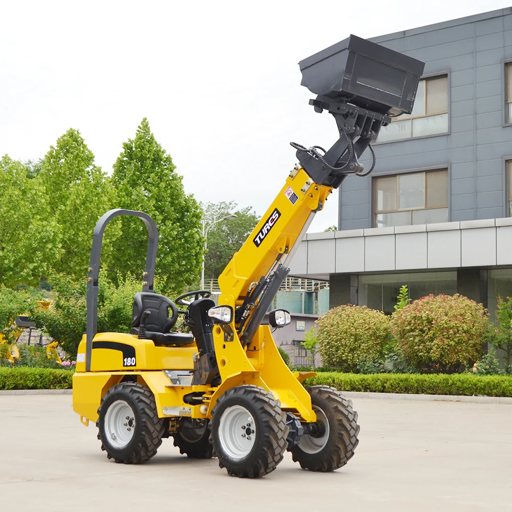 Shandong HERACLES New Style mini loader Hydrostatic system control Agricultural loader Garden Telescopic Wheel Loader