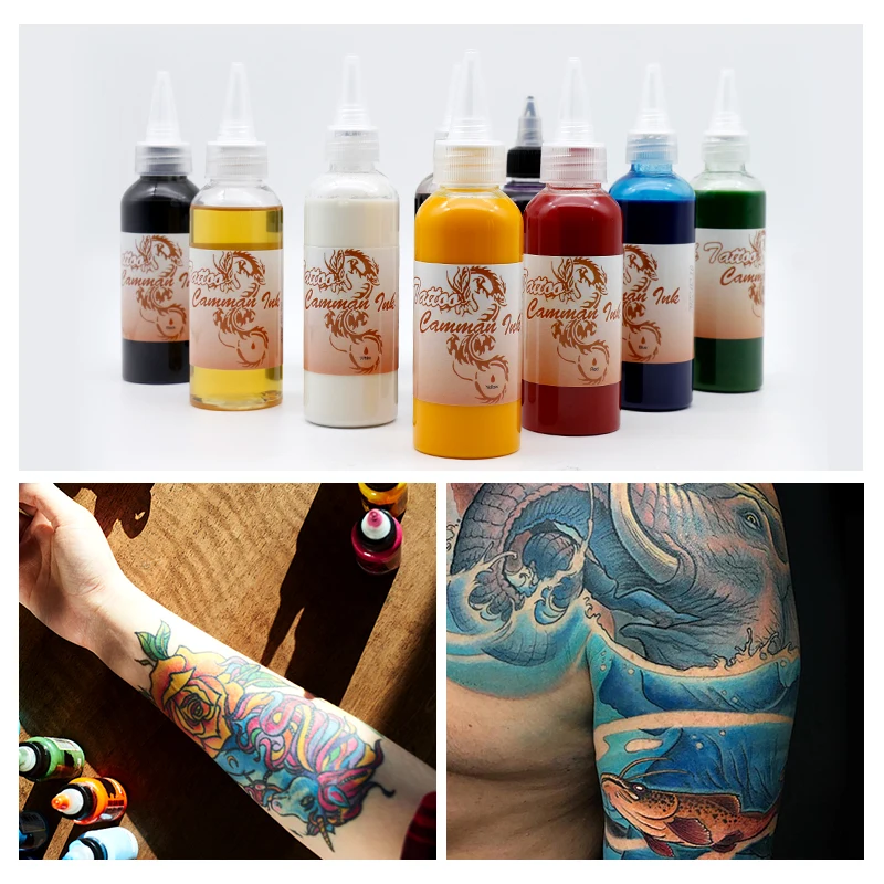 Aimoosi Waterproof Body Paint Temporary Spray Airbrush Tattoo Ink for tattoo supply