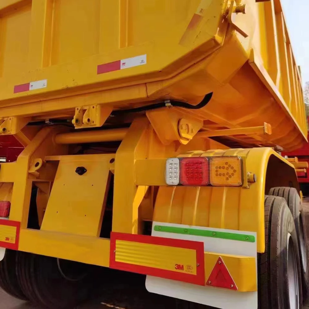 China 40 Ton 50 Ton Truck 3axles Rear Dumper Semi Trailers Tractor Hydraulic Dump Trailer