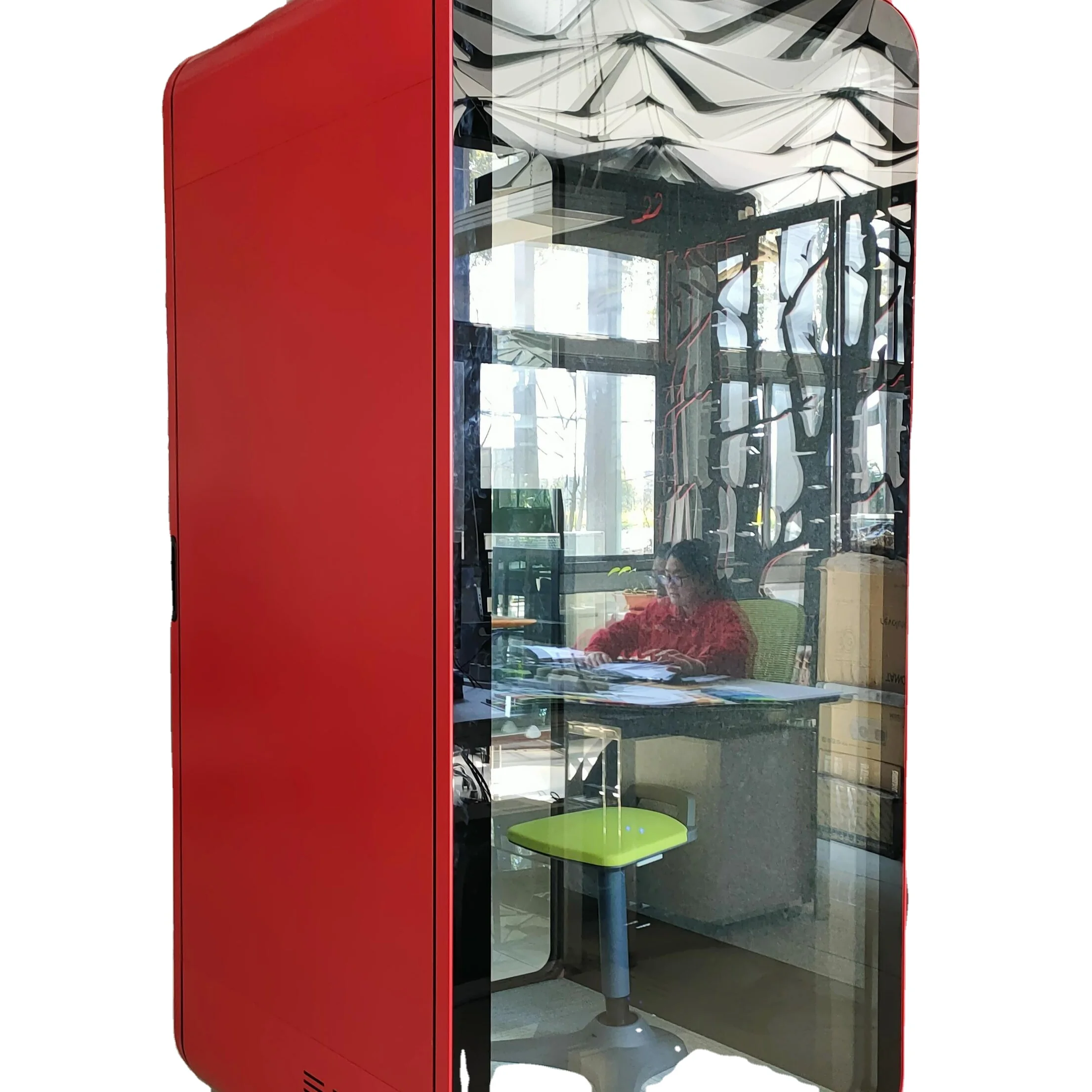 
Sound insulation and noise reduction phone booth wholesale Size 1080X1080X2200cm Custom color 