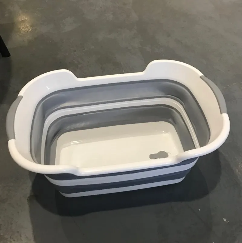 Hot New Plastic Collapsible Laundry Basket Silicone Folding Laundry Basket