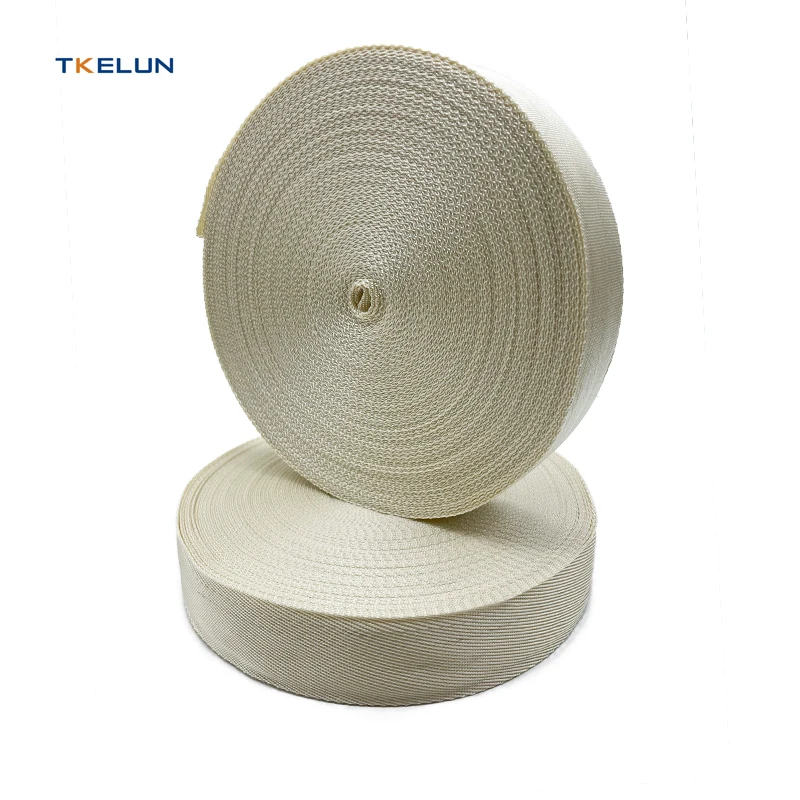 Wear Resistant and Flame Retardant Polyphenylene Sulfide Fiber PPS Webbing Straps for Bags Garment Cargo Safety Seat Belt