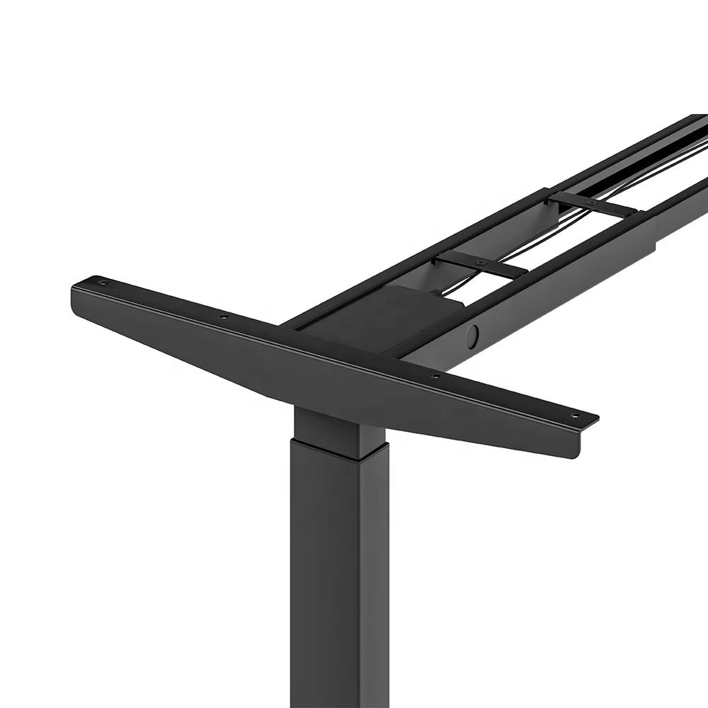 Ergonomic Dual Motor Height Adjustable Electric Wood Stand Up Automatic Lifting Office