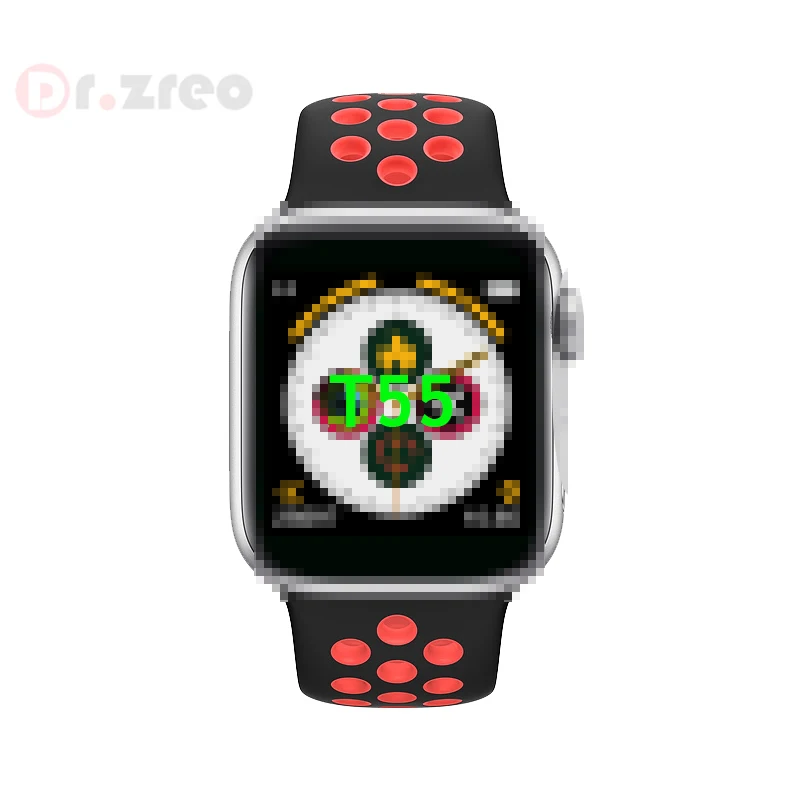 Iwo t55 Смарт-часы android reloj smartwatch t 55 для мужчин и женщин 2020 ios умные часы с двумя часами для часов поддержка bt call on watch