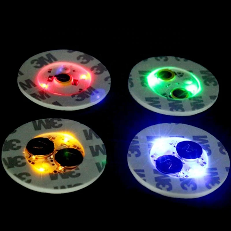 Factory Price High Quality Bottle LED Light Up Sticker Coaster For Bar And Nightclubs