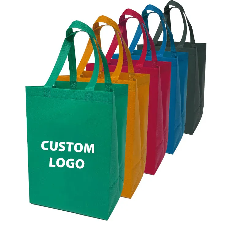 ICOM design customized friendly sublimation rpet wine t shirt supermarket shopping non woven tote bag with logo