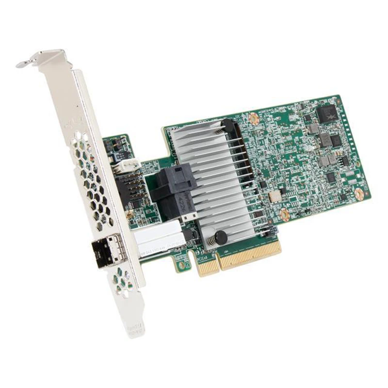 Broadcom LSI 9380-4i4e 05-25190-02 LSI00439 PCIe 3.0 x8 SAS3108 4 intern 4 externe poorten 12Gb/s SATA+SAS RAIDcontroller