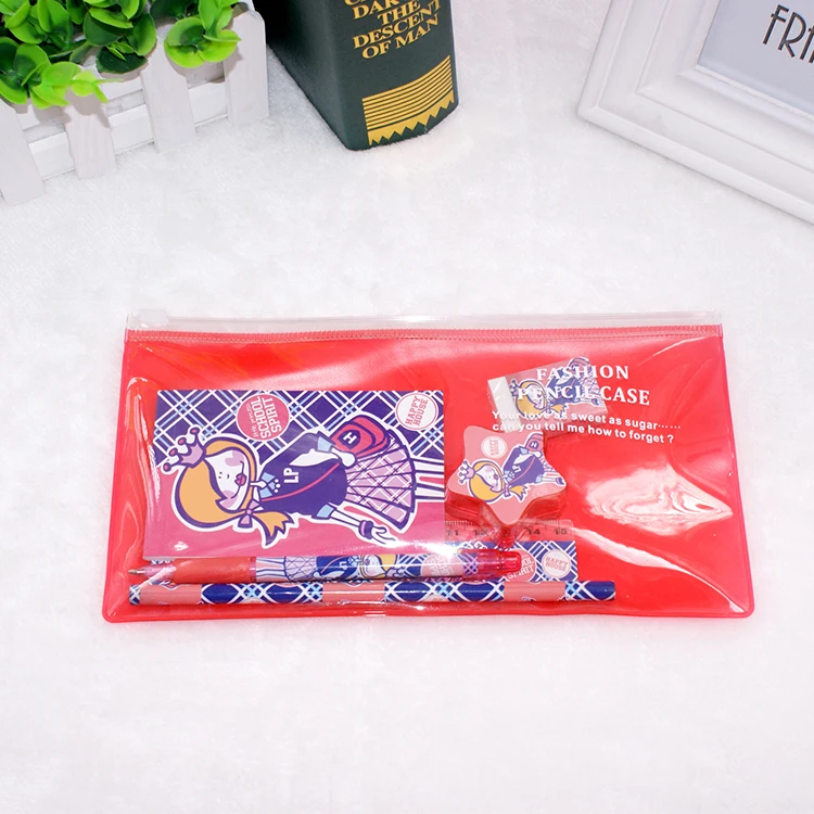 Wholesale prices kids stationery set boy and girls cartoon stationery gift set