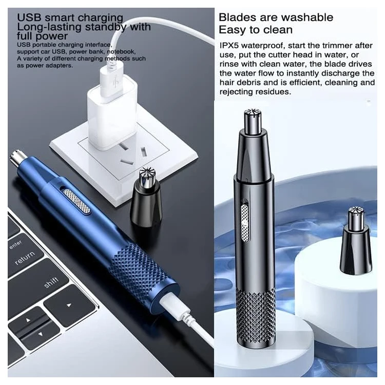 Electric Nose Hair Trimmer Shaver Clipper Cutter Hair Shaving Tool Portable Nose And Ear Razor Trimmer For Men And Women