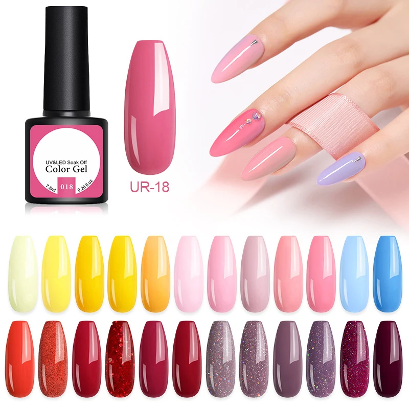 Top quality hot selling 30 days cross-border 122 colors nail gel art color soak off uv gel nail polish