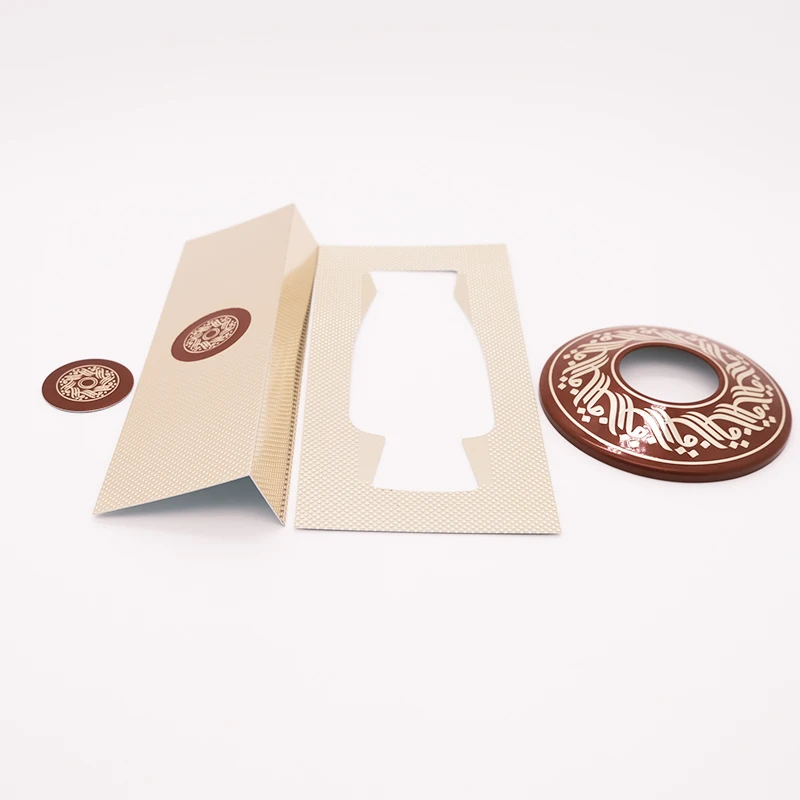 Private Label Metal Perfume Sticker Custom Embossed Metal Labels for Perfume Packaging