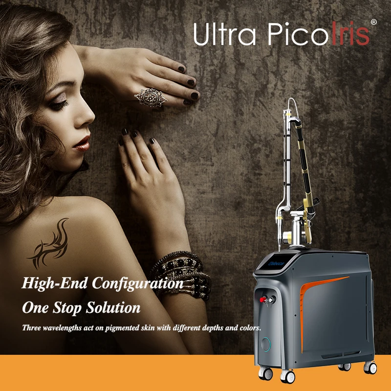 Ultra Picolris picogen Technology tattoo removal machine rosacea removal pico laser for pores