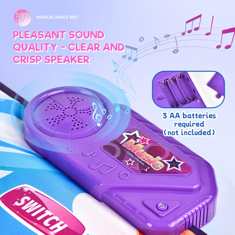 Образовательный водонепроницаемый звуковой эффект для записи океанской космической темы Электронный музыкальный коврик игры на пианино танцевальные коврики